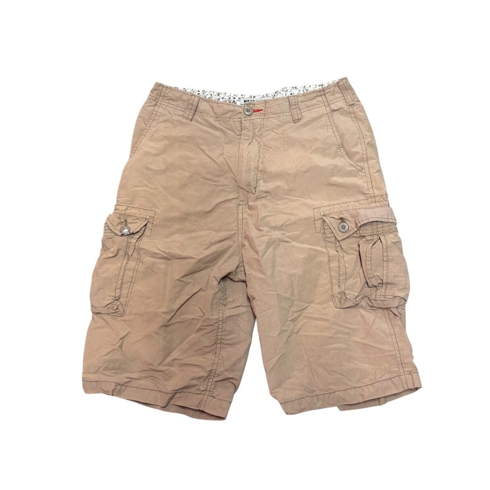 WearFirst Transcoast USA Mens Tan Khaki Cargo Shorts Size 18 Utility Pockets